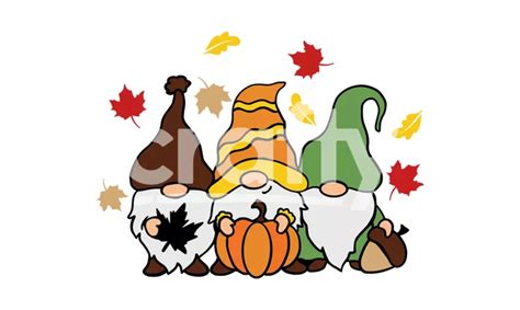 Thanksgiving Gnomes SVG Cut File | Crafty