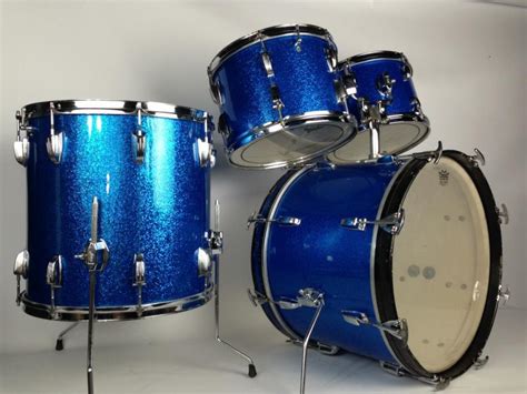 Ludwig 20121316 Blue Sparkle Drum Set Hollywood Vintage 60s