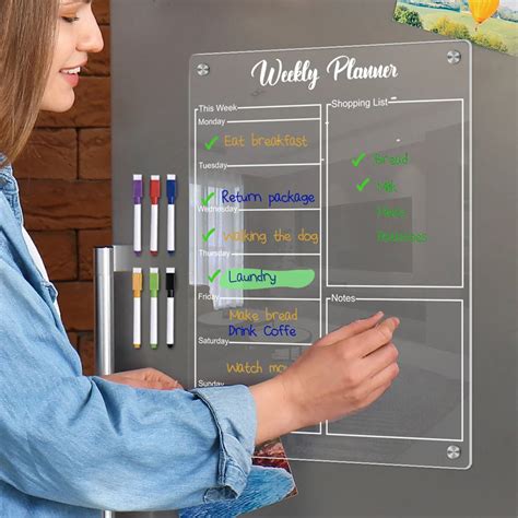 Calendario De Escritorio De Acr Lico Magn Tico Tablero De Planificaci N