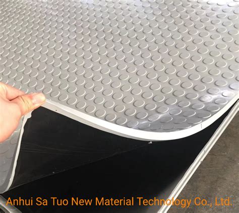 High Quality Anti Slip Circular Stud Rubber Sheet China Anti Slip And