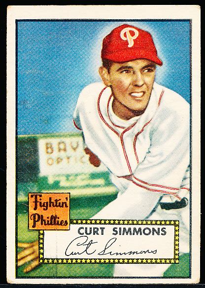 Lot Detail Topps Bsbl Curt Simmons Phillies