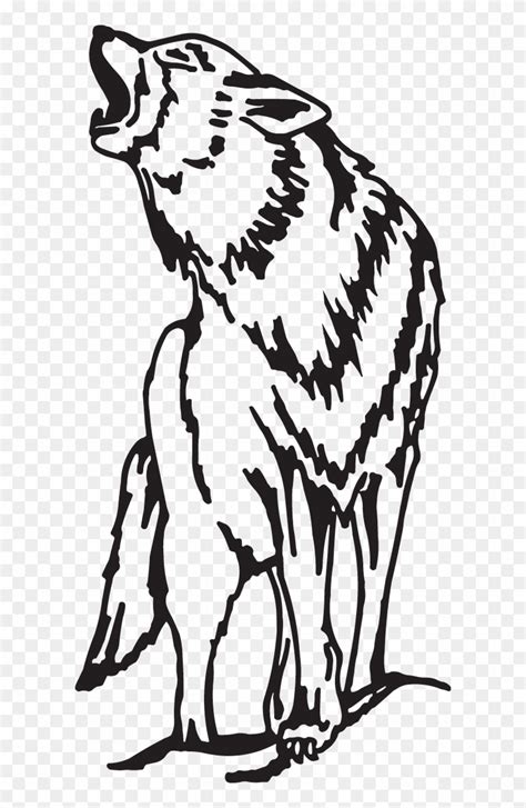 HOWLING WOLF SVG, Howling Wolf Clipart, Howling Wolf Svg Cut File For ...