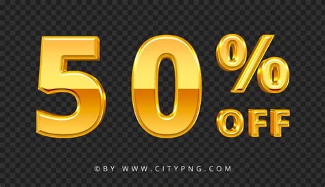 Hd Gold Percent Off Text Sign Logo Transparent Png Citypng