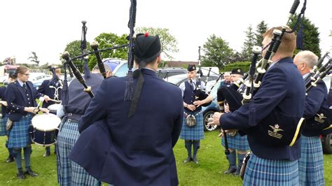 Raf Central Scotland Pipes And Drums At The Highland Games Markinch