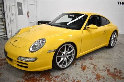 Speed Yellow 73K Mile Porsche 997 Carrera 6sp FirstFlatSix