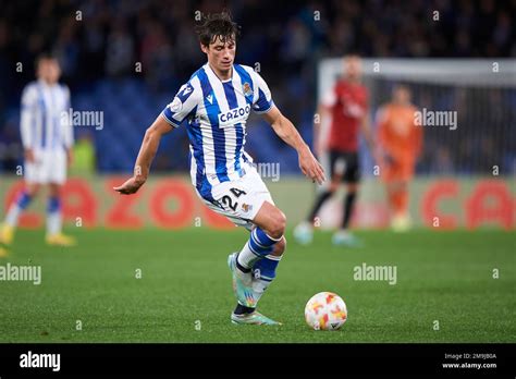 Robin le Normand of Real Sociedad during the Copa del Rey match between ...