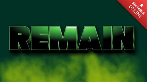 remain hulk text effect generator