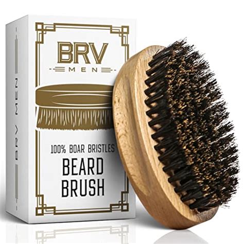 25 Years Brv Men Natural Firm Boar Bristles Beard Brush The Ideal T For Men Beechwood