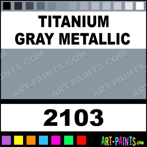 Titanium Gray Metallic Acrylic Enamel Paints - 2103 - Titanium Gray ...