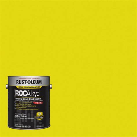 Rust Oleum 1 Gal ROC Alkyd V7400 Direct To Metal Gloss Safety Yellow