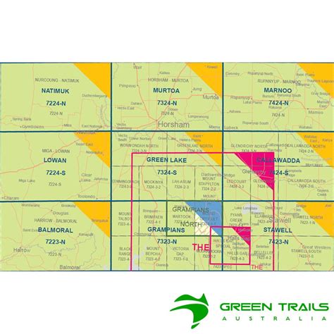 Vicmap Green Lake 7324 S 50k Topographical Map 4th Edition