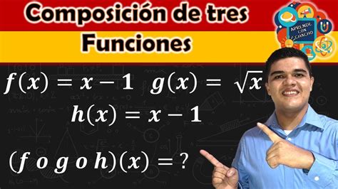 Calcular La Composici N De Tres Funciones Youtube