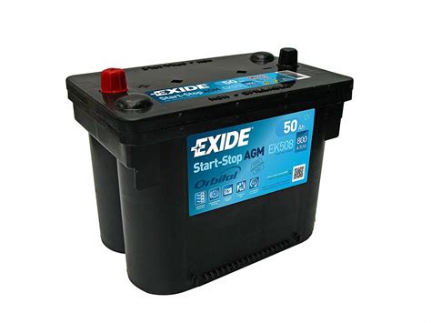 Exide EK508 Start Stopp AGM Autobatterie 50Ah 800A Einsatzbereit