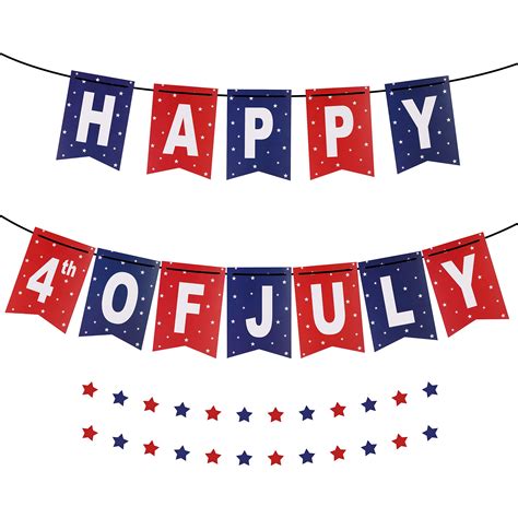 Happy 4th Of July Banner Clipart