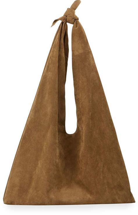 The Row Bindle Bag In Suede Hobo Bag Trending Handbag Bags