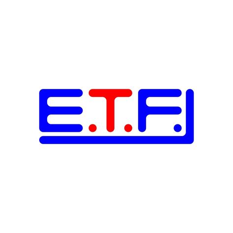 ETF letter logo creative design with vector graphic, ETF simple and ...