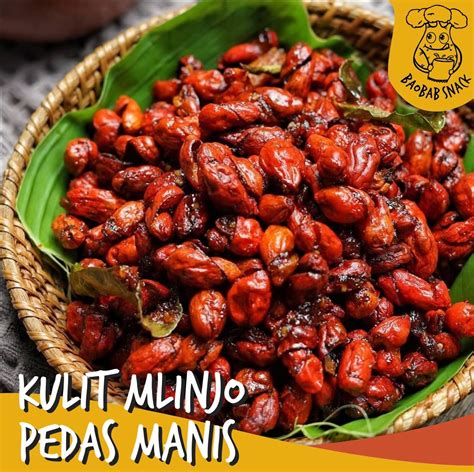 Baobab Snack Keripik Kulit Mlinjo Melinjo Pedas Manis Gurih Renyah