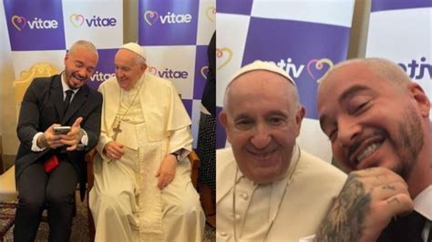 J Balvin Luego De Reunirse Con El Papa Francisco Puedo Ayudar A La