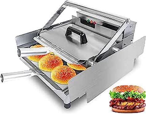 amazoncom electric commercial burger machine double layer baking