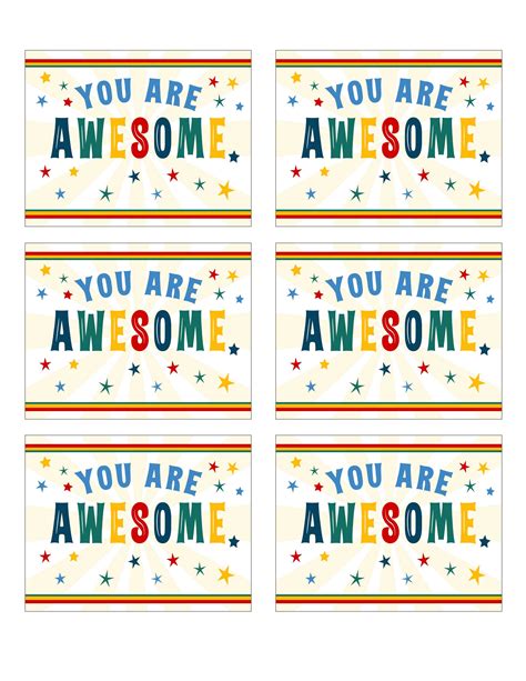 Pin On Printables You Are Awesome Printables Awesome