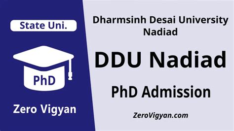 Dharmsinh Desai University - DDU Nadiad PhD Admission 2023: Dates ...