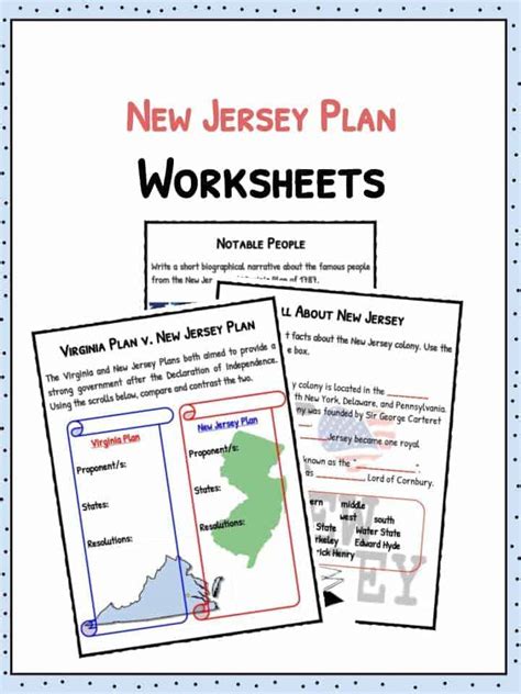 New Jersey Plan Facts, Worksheets & Information For Kids