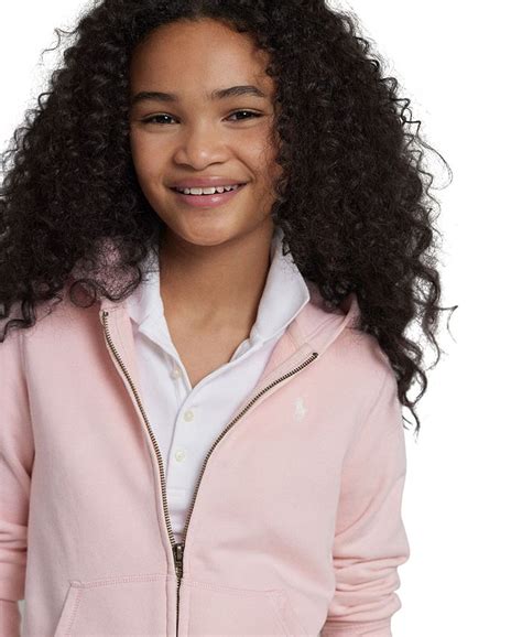 Polo Ralph Lauren Big Girls French Terry Full Zip Hoodie And Reviews