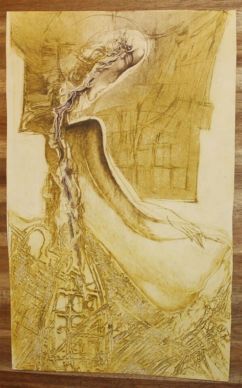 Vintage Abstract Surrealist Nude Woman Portrait Art Print Ebay