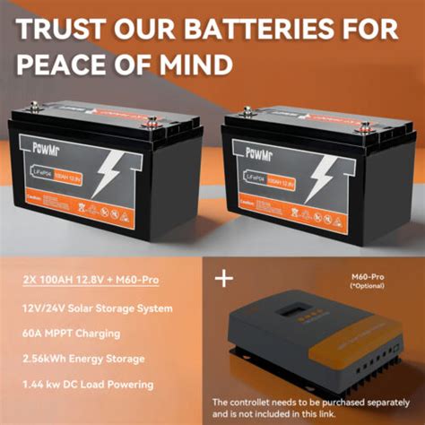 12v 100ah Lifepo4 Lithium Battery Bms For Solar Rv Off Grid Trolling Motor Boat Ebay