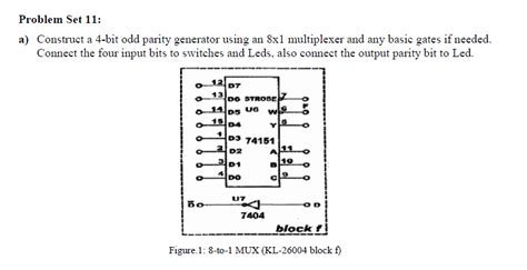 Solved Problem Set A Construct A Bit Odd Parity Chegg