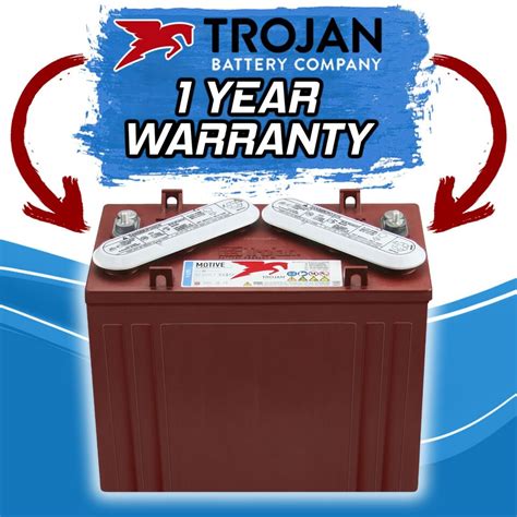 Trojan T V Ah Flooded Lead Acid Golf Cart Battery Fast Usa