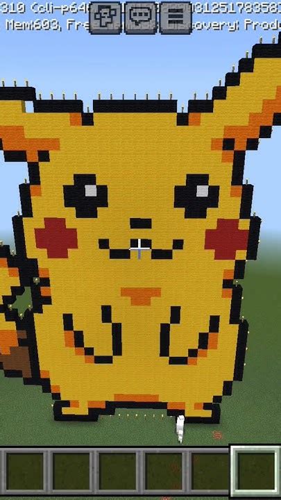 Minecraft Pikachu Build Youtube