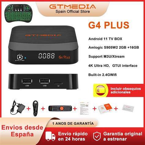 GTMEDIA G4 PLUS Inteligente Android 11 0 TV Box 4K 2GB 16GB 2 4G WIFI