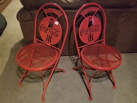 Got Two Really Cool Coca Cola Metal Folding Chairs Today For