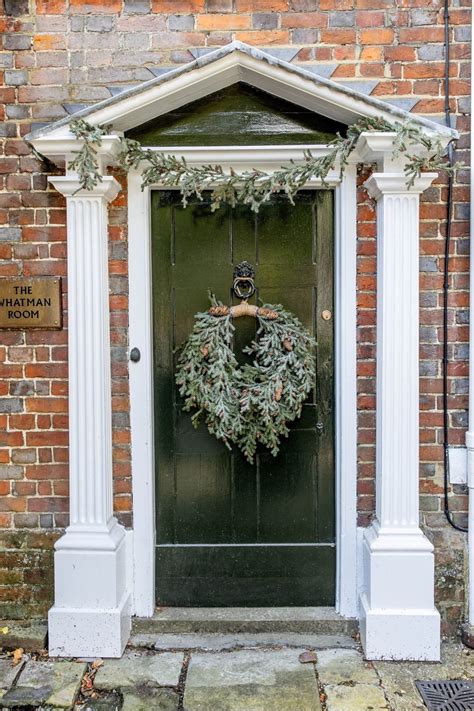 Luxury Door Wreath Tear Drop Wreath Frosted Door Wreath Faux Pine