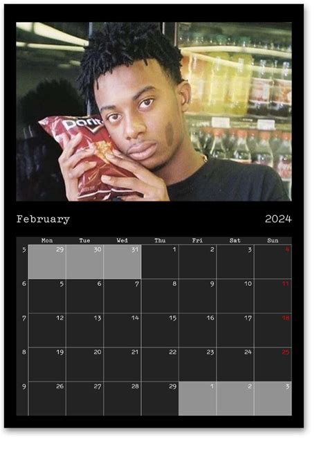 Playboi Carti Calendar 2024 Limited Edition Etsy