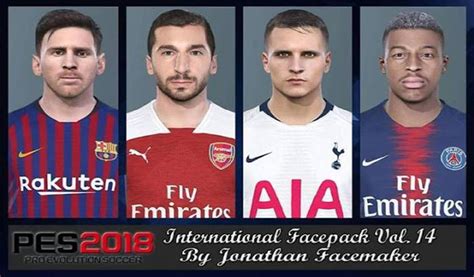 دانلود International Facepack Vol 14 برای PES 2018 توسط Jonathan