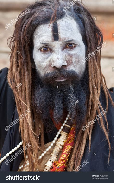 Varanasi January 13 Aghori Sadhu Holy Man Seeks Alms In Front Of A