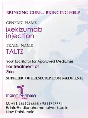 Ixekizumab Injection Cost-Price In India