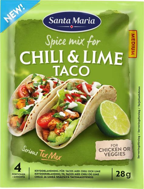 Santa Maria G Chili Lime Taco Spice Mix S Kaupat Ruoan Verkkokauppa