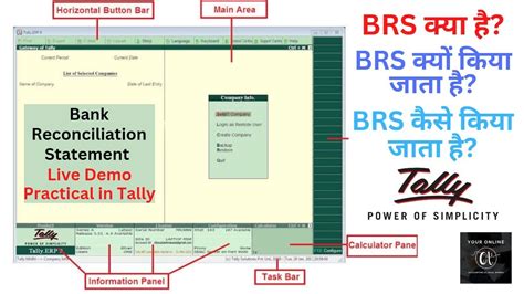 Bank Reconciliation Statement In Tally Erp 9 With Examples In Hindi