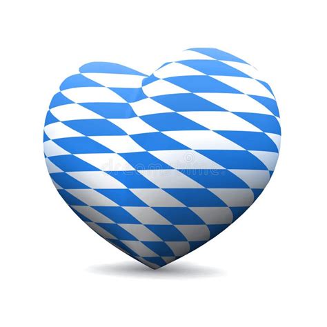 Bavarian flag love heart stock illustration. Illustration of graphical ...