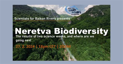 Next Webinar Neretva Biodiversity Save The Blue Heart Of Europe