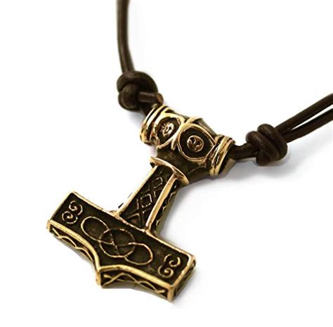 Buy Bronze Axe Head Thors Hammer Mjolnir Pendant Necklace Viking