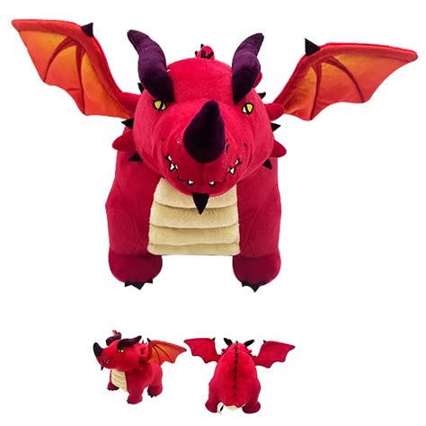 Dragon Plush Toy, Red And Fat Flying Dragon Plushies, Gift For Fans And ...