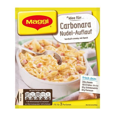 MAGGI Fix Carbonara Nudel Auflauf BILLA Maggi Carbonara Maggi Fix