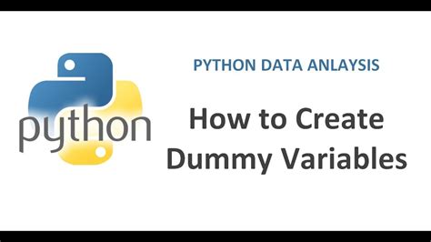 Pandas Python Tutorial 17 How To Create Dummy Variable Creating