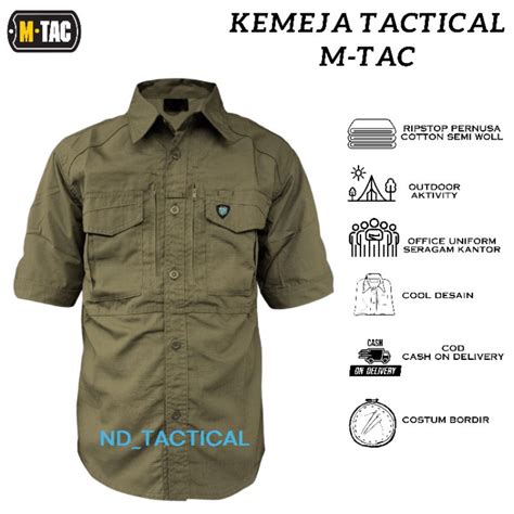 Jual M Tac Pernusa Kemeja Tactical Outdoor Pria Lengan Pendek