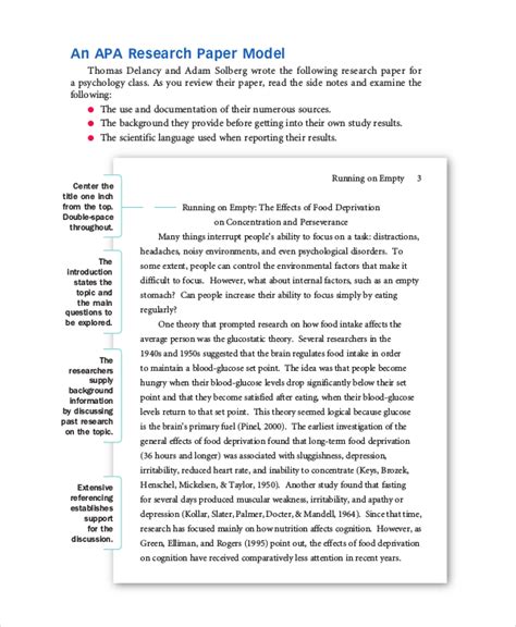 Apa Format Free Essay Examples And Research Papers