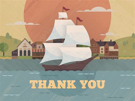 Thank You Card Illustration by Daniel Romlein on Dribbble